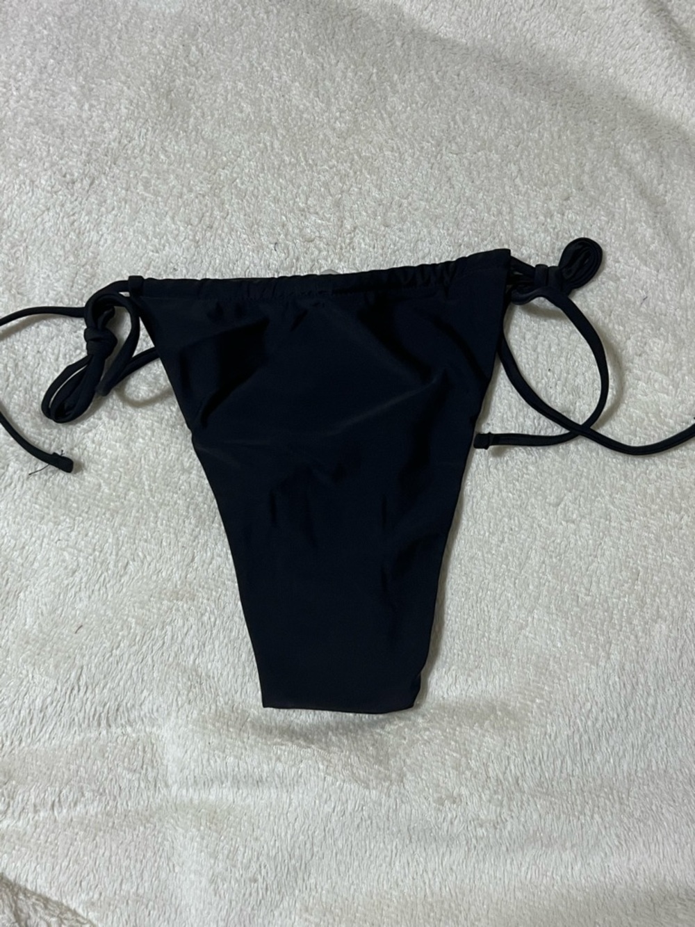 SHEIN Black Tie-Side Bikini Bottom - Picture 3 of 4